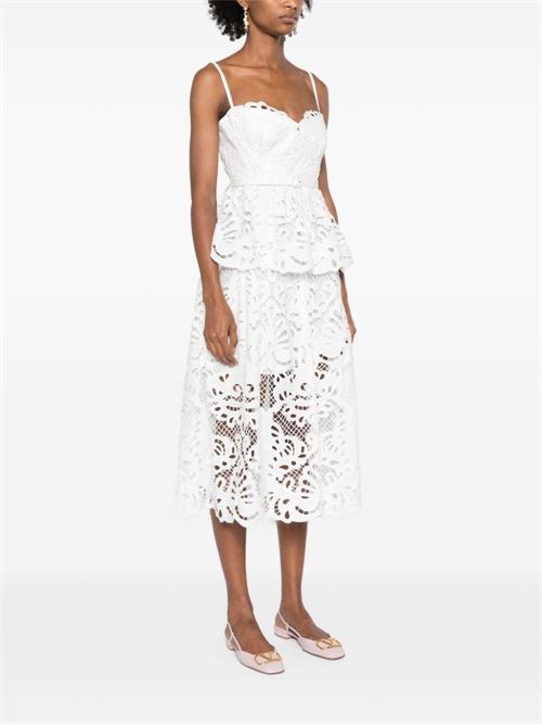 Flared dress SELF PORTRAIT | PF24091MWHITE